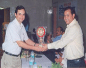 Dr. Roy receiving Awards